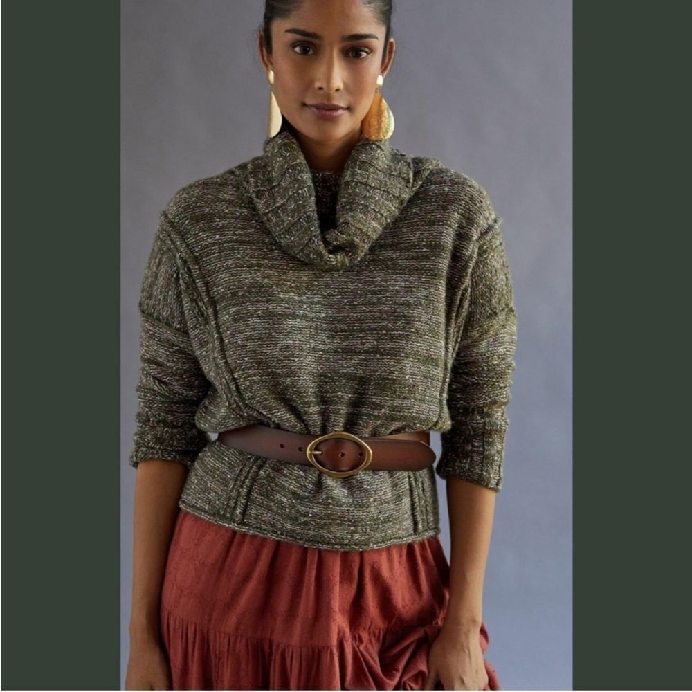 Anthropologie Pilcro Textured Cowlneck Sweater Sz S/P